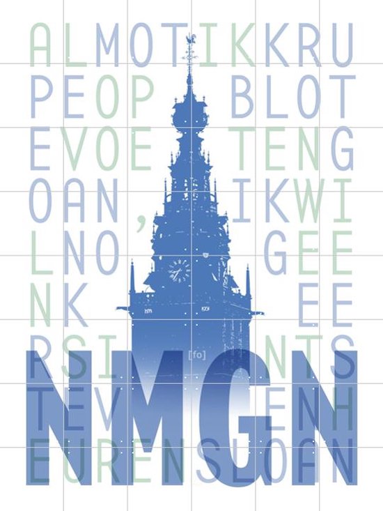 IXXI NMGN - Wanddecoratie - Typografie en quotes - 120 x 160 cm