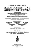 Der Normale Und Der Atrophische Knochen Der Unteren Nasenmuschel