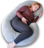 Borstvoedingskussen,zijslaapkussen, Katoen -pregnancy pillow, support pillow 140cm