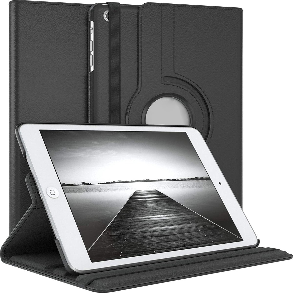 Tablet Hoes - Geschikt voor iPad Air Hoes 1e Generatie (2013) - 9.7 inch - Zwart