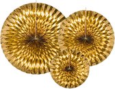 Partydeco - Honeycomb goud