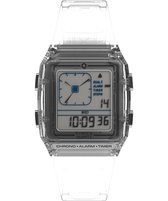Montre Timex Q LCA TW2W45200 - Plastique - Transparent - Ø 35 mm