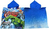 Avengers badponcho -blauw - Marvel Avenger poncho handdoek - 100 x 50 cm.
