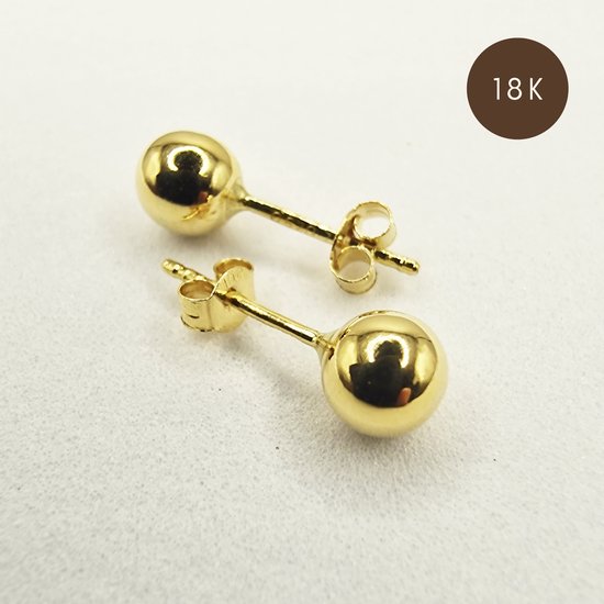 Boucles d'oreilles boule ronde en laiton placage rack pour femmes en gros pour création de bijoux