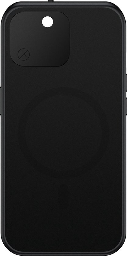 Valenta x Spy-Fy - Coque iPhone 15 avec caches d'appareil photo à l'avant et à l'arrière | Protège votre vie privée et vos Caméras | Étui de confidentialité Valenta Zwart