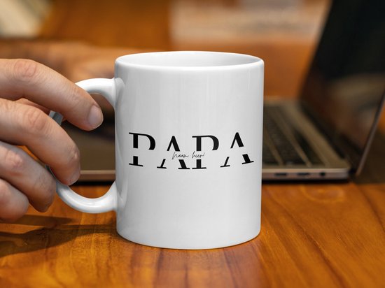 Mug Je t'aime papa avec naam personnalisé, mug papa, design unique (naam), papa, père, rouge, cadeau fête des pères papa anniversaire amour papa tasse papa tasse à café coeur design joyeux anniversaire