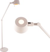 Verstelbare retro staande lamp | zand/beige | E27