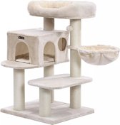 In And OutdoorMatch Luxe Krabpaal voor Katten Ollie - Beige - Zachte Kattenmand Hangmat - Kattenspeelgoed - Geschikt voor Kleine Kittens - 70x60x112cm