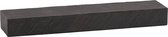 Rootz Moderne Wandplank - Zwevende Plank - Decoratieve Plank - Brede Opbergruimte - Handgemaakt - Antraciet 3D Oppervlak - Uniek Design - 90cm x 10cm x 20cm