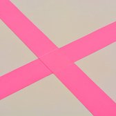 vidaXL - Gymnastiekmat - met - pomp - opblaasbaar - 800x100x10 - cm - PVC - roze