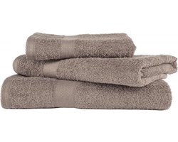 TISECO HOME STUDIO - Douchelaken RIVA - SET/2 - 100% katoen - 450 g/m² - 100% katoen - superzacht en zeer absorberend - 100x150 cm - Taupe