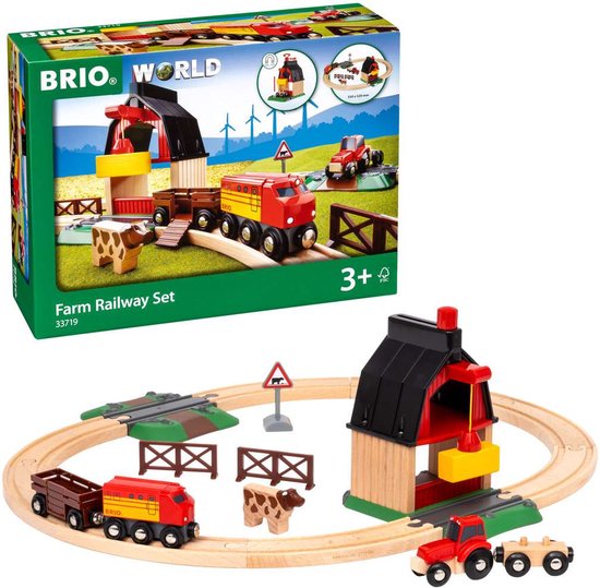 BRIO Treinset met boerderij - Educatief speelgoed voor kinderen - 33719