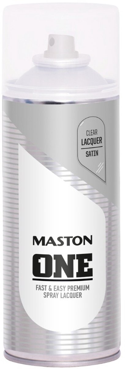 Maston ONE - spuitverf - blanke lak - zijdeglans - 400 ml - spuitbus verf