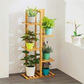 Plantenrek - Wandrek - Voor Planten - 5 Planken - 5 Laags - Bamboe - Binnen/buiten