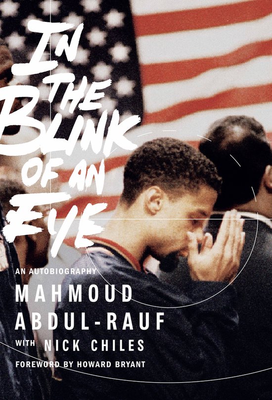 Boekomslag met de tekst 'In the Blink of an Eye'. Een autobiografie van Mahmoud Abdul-Rauf.