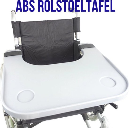 Foto: Allernieuwste nl rolstoeltafel eettafel voor rolstoel abs invalidenwagen opzet tafel grijs 58x52cm