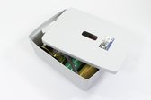 Bol.com Kangaro opbergbox - 20 liter - PP grijs - K-670131 aanbieding