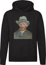 Van Gogh zelfportret met Hoed Hoodie | Unisex | Trui | Sweater | Unisex | Capuchon