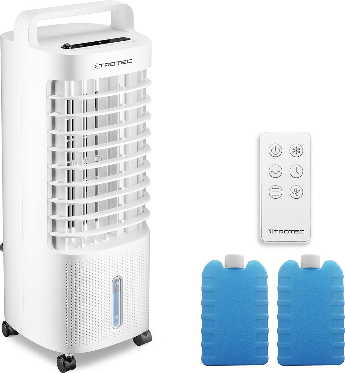Air Cooler 3-in-1 Mobile Air Conditioning Humidifier Fan 3L Water Tank Evaporative Cooling Air Filter TROTEC
