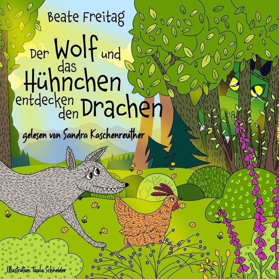 Der Wolf und das Hühnchen entdecken den Drachen - cover