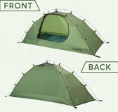 tent voor kamperen - ideaal bij het kamperen, wandelen, trekking, op reis 2,2L x 0,81B x 0,91H meter