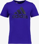 Adidas U BL kinder sport T-shirt donkerblauw - Maat 176