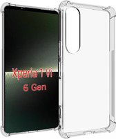 Transparant Hoesje Geschikt voor Sony Xperia 10 VI | Schokbestendig TPU | Back Cover | Dun | Flexibel | Shockproof | Doorzichtig