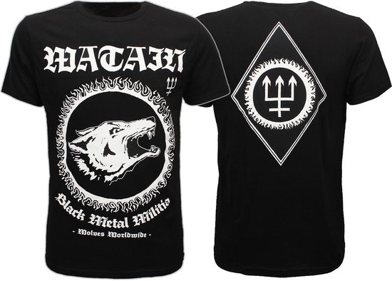Watain Black Metal Militia T-Shirt - Officiële Merchandise