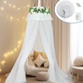 Baby Fancyroom Bedhemel voor babybed, prinses babywieg, muggennet, bijzetbed hemel, babykamer, decoratie, baldakijn kinderkamer van premium tule (lichtgrijs Baby Fancyroom Bedhemel voor babybed, prinses babywieg, muggennet, bijzetbed hemel, babykamer, decoratie, baldakijn kinderkamer van premium tule (lichtgrijs
