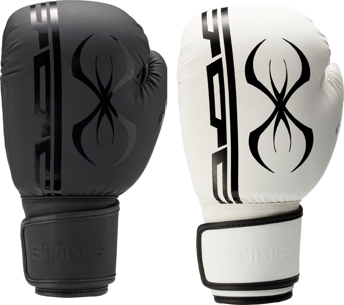 STING Bokshandschoen ARMAPLUS | klittenband | Mat Zwart (Maat: 14OZ)