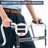 Allernieuwste.nl® 2 Stuks Handvatten voor Rollator Rolstoel Looprek UNIVERSEEL - Past Altijd - Zwart