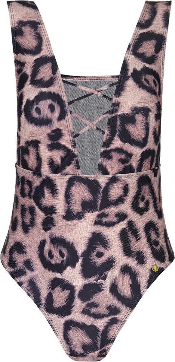 YW YEHWANG Badpak met dierenprint Bruin Bruin - Dierenprint
