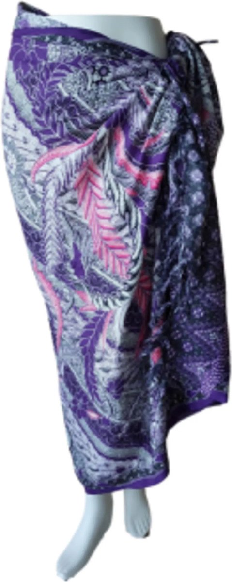 Sarong - 023 - Paarse pracht van Om Namaste - Pareo Saunadoek Wikkeljurk