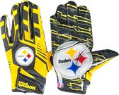 Wilson Adult NFL Stretch Fit Gloves Team Pittsburgh Steelers