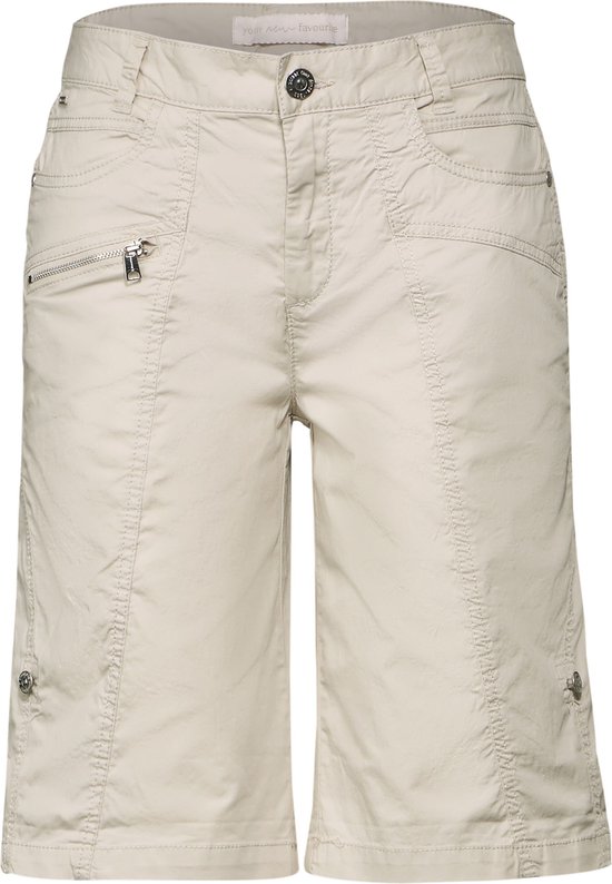 Street One Style QR Yulius bermuda sportief Dames Broek - clean sand - Maat 40