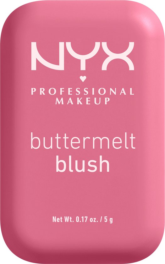 NYX Professional Makeup Buttermelt Blush - Alle huidtypes - Verrijkt met mango-, amandel- en sheaboter - For The Butta - 5 gr