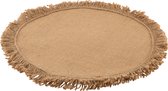 J-Line Onderlegger Jute Naturel - 6 stuks