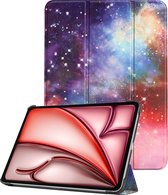 Hoesje Geschikt voor iPad Air 2024 (11 inch) Hoesje Case Hard Cover Hoes Book Case - Galaxy