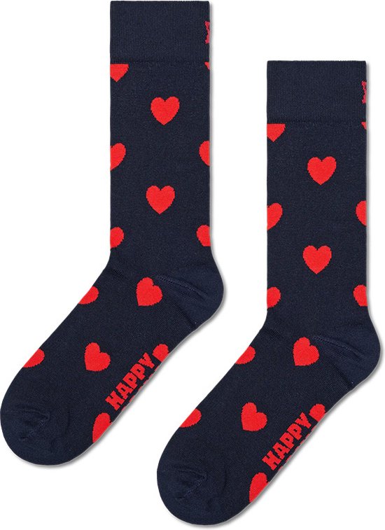 Happy Socks sokken heart blauw - 41-46