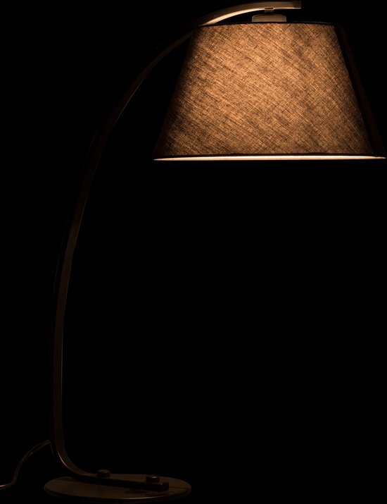 J-Line tafellamp Boog - metaal - zwart