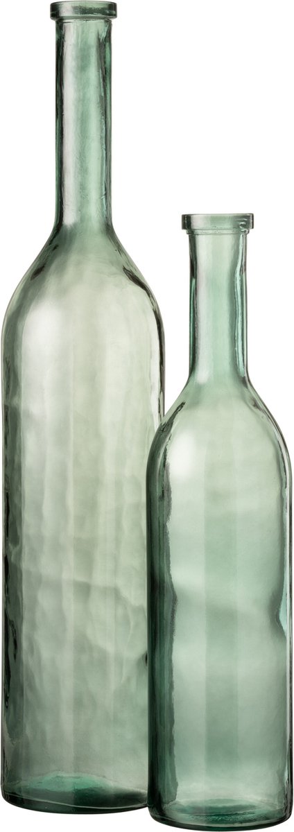 J-Line vaas Cancun - glas - groen - large - 101 cm hoog