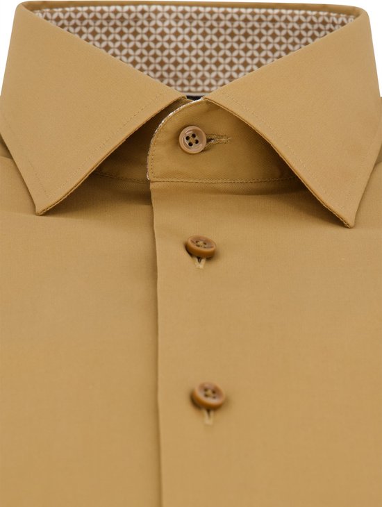 Hugo Boss business overhemd bruin
