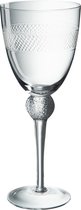 J-Line verre à vin Gravure - verre - transparent