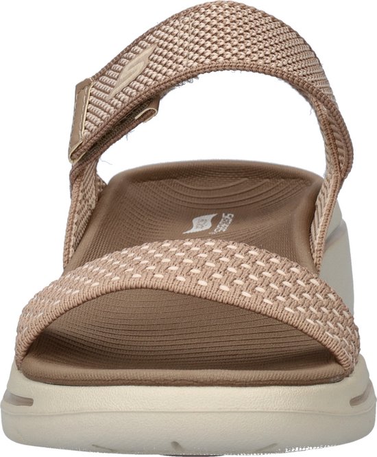 Skechers Arch Fit Go Walk dames sandaal - Taupe - Maat 38