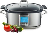 Multicuiseur MOA - Mijoteuse - 8 Fonctions de cuisson - 6 Litres - 1250W - Cuiseur à riz - Cuiseur vapeur - Cuiseur sous vide - Yaourtière - Inox - MC01S