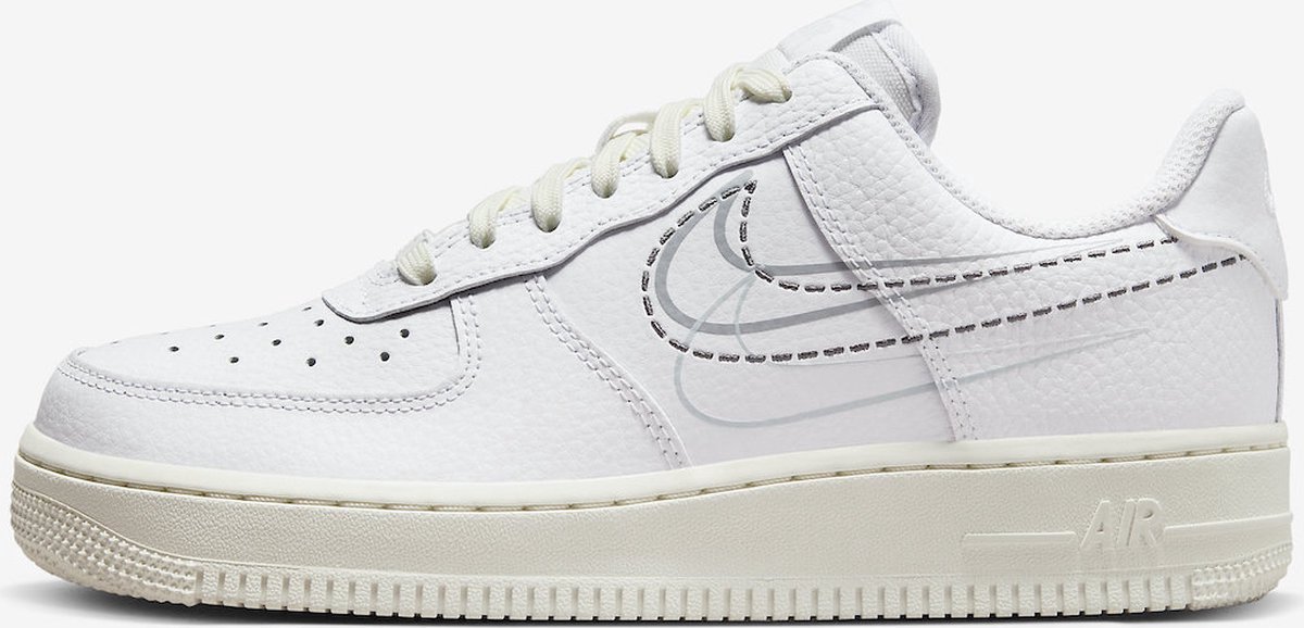 Nike Nike Air Force 1 ’07 Low “”Multi-Swoosh”” Sneakers Unisex Wit