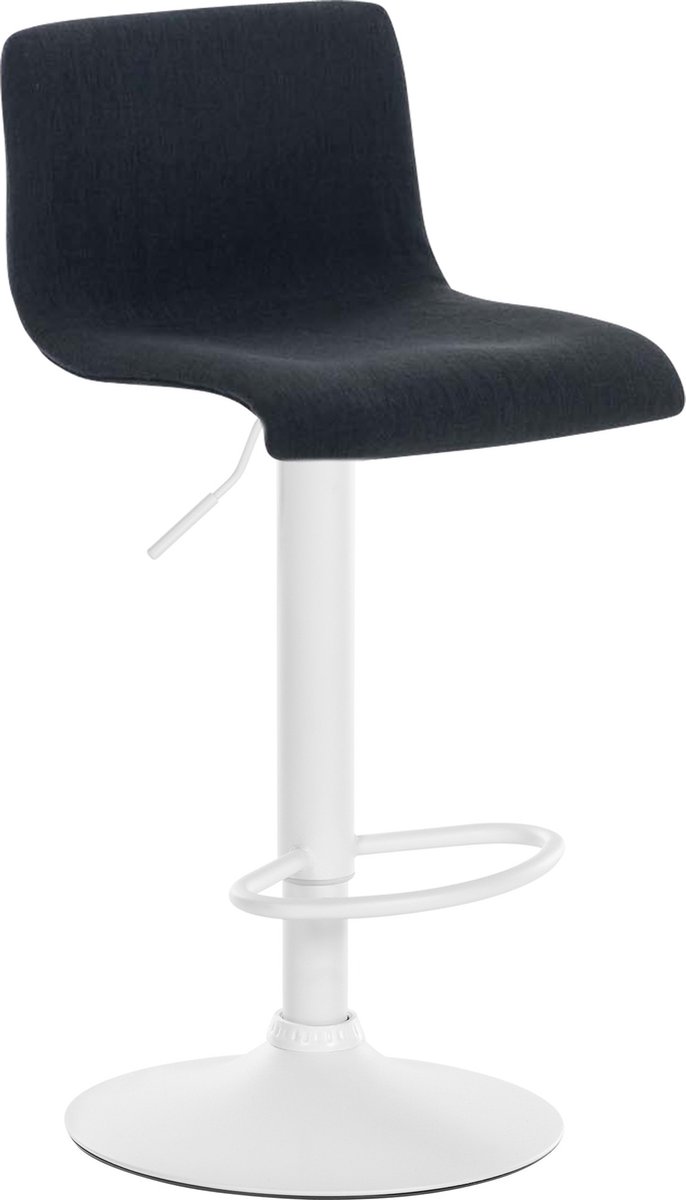 CLP Hover Barkruk - Stof wit/zwart
