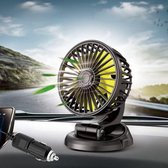 Ventilateur de voiture rotatif à 360 degrés 12 V allume-cigare ventilateur de refroidissement de voiture pour tableau de bord mini ventilateur de table ventilateur à ventouse petit ventilateur pour camion
