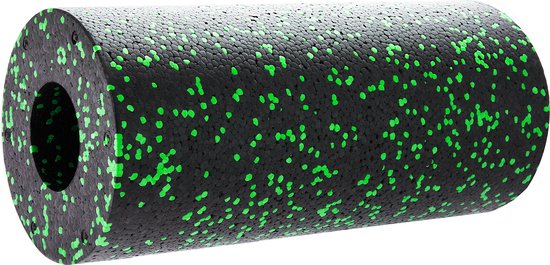 Springos Foam Roller | Massage Roller | Trigger Point Massage | Fitness | Medium Hardheid | 33 cm | Zwart/Groen