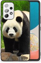 Smartphone Hoesje Geschikt voor Samsung Galaxy A53 Bumper Hoesje met Zwarte rand Panda